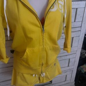 PINK Victoria's Secret Yellow Hoodie